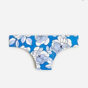 J. Crew Hipster Full-coverage Bikini Bottom in Blue Peony